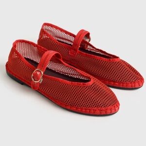 Flabelus Red Isabella Flats